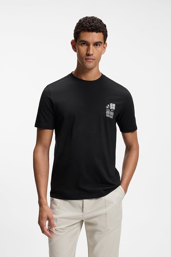 ΜΠΛΟΥΖΑ T-SHIRT BOSS - 001 ΜΑΥΡΟ